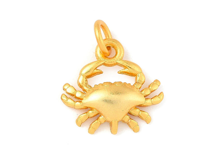 Achat Breloque Crabe doré à l'or fin 24K
