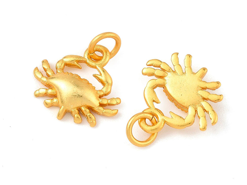 achat Breloque Crabe doré à l'or fin 24K