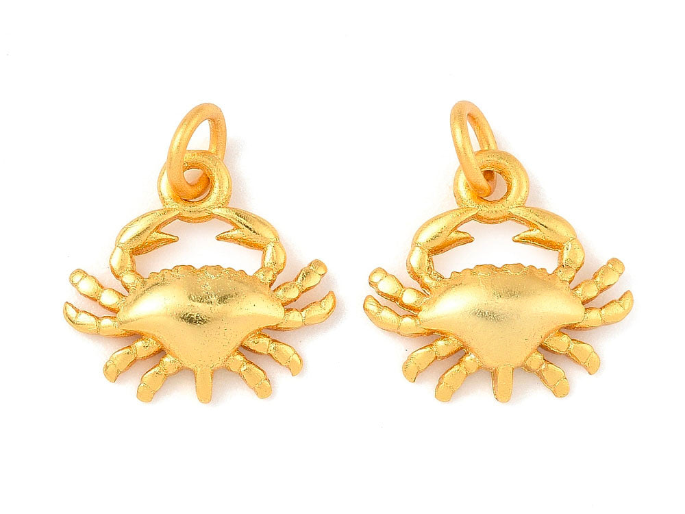 achat Breloque Crabe doré à l'or fin 24K