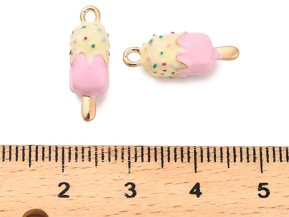 achat Breloque esquimau glacé émail et or 18k