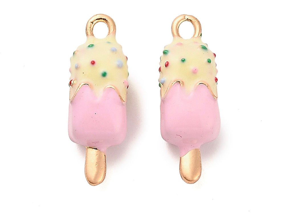 achat Breloque esquimau glacé émail et or 18k