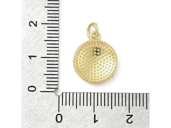 Achat Breloque Palmier émaillée or et blanc - Dorée à l'or fin 18K