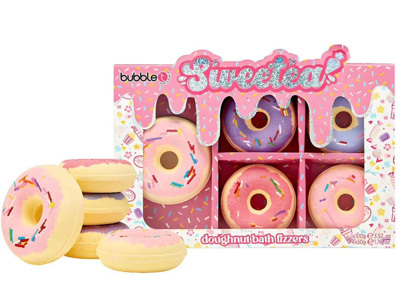 achat Coffret 5 Bombes de bain Sweetea Donuts - Bubble Tea
