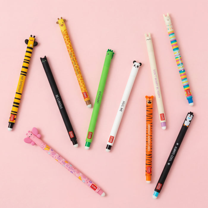 Achat Lot de 10 stylos effaçables animaux Legami