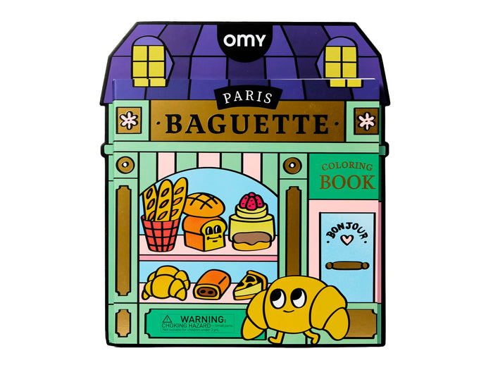 Achat Cahier de coloriage Boutique - French Baguette - OMY