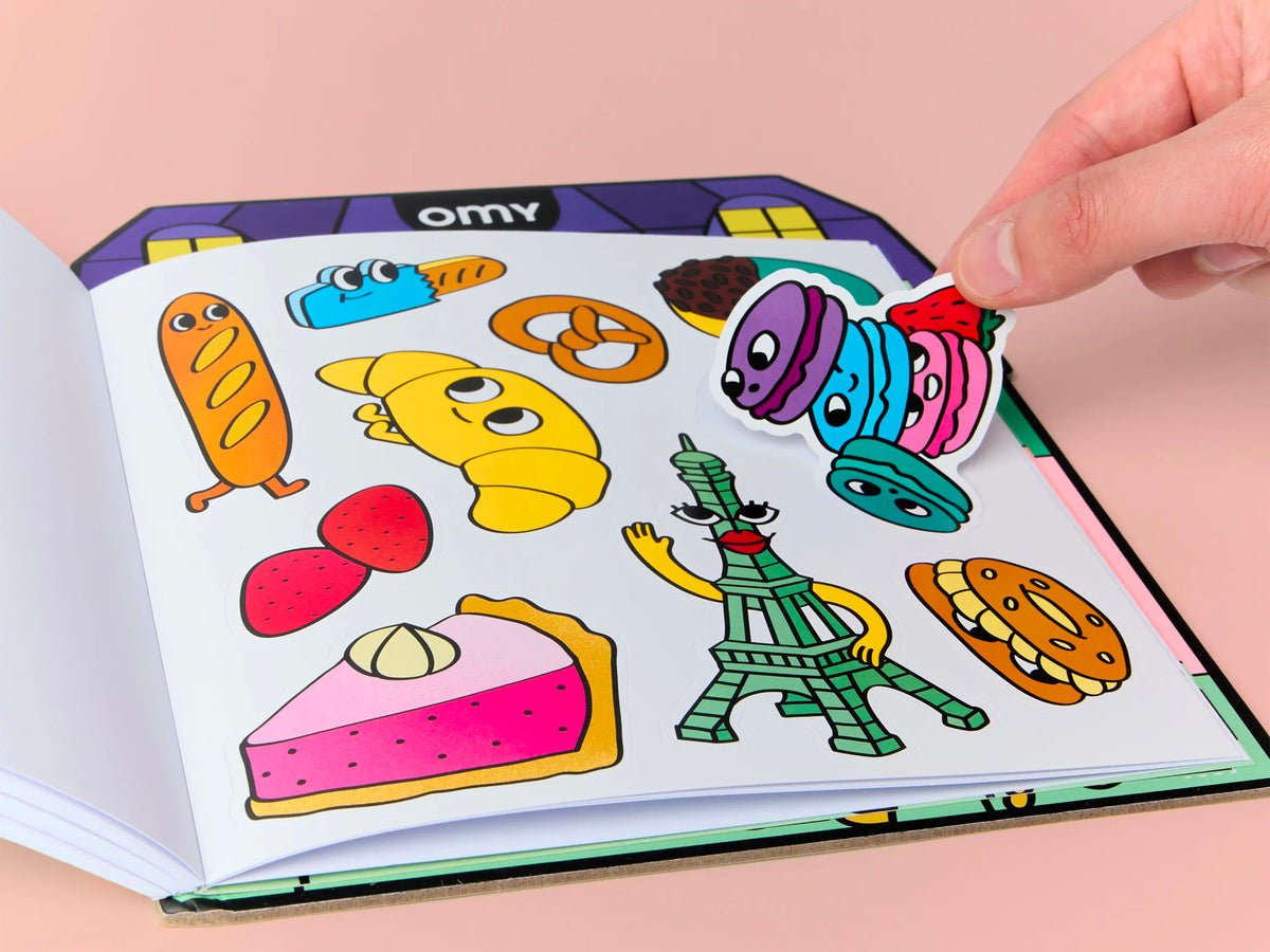 achat Cahier de coloriage Boutique - French Baguette - OMY