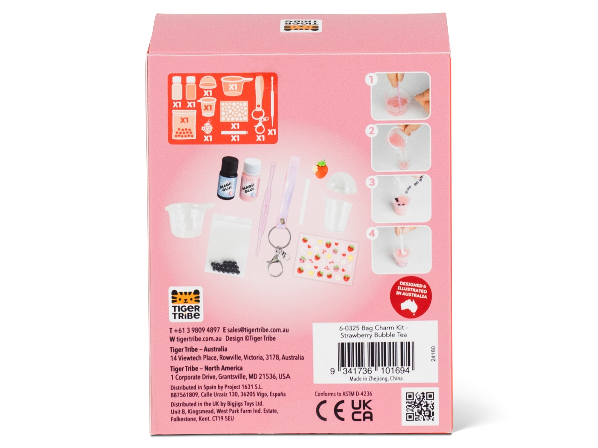 Kit bijoux de sac / Bag Charm -Bubble Tea