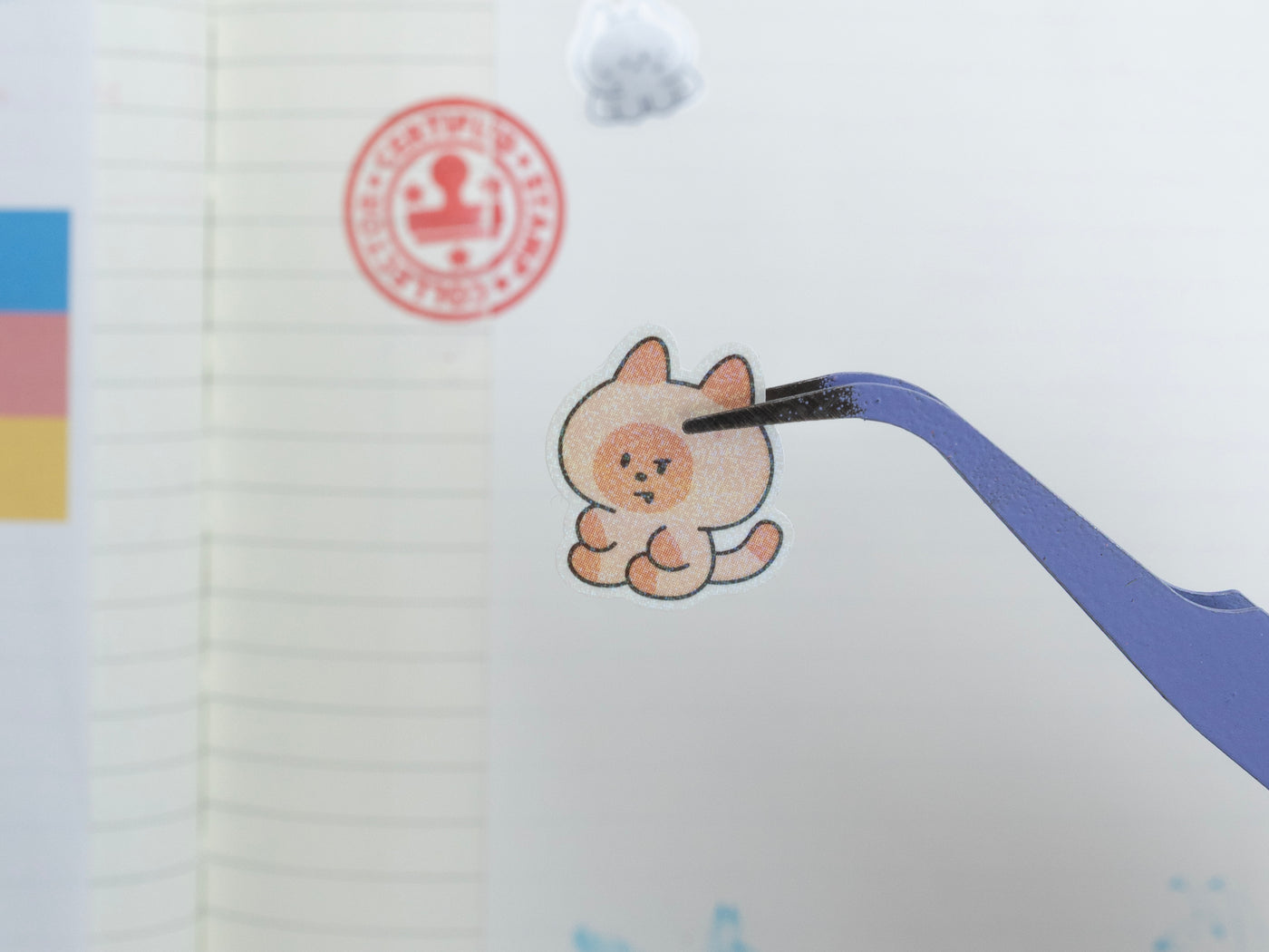 achat Pince fine spéciale stickers - mauve