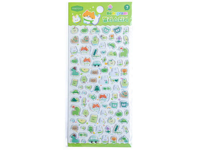 Achat Mini stickers épais coréens - chat pomme