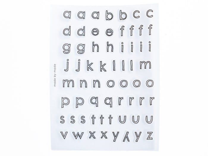 Achat Stickers lettres - contours noirs