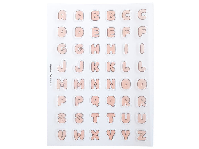 Achat Stickers lettres - bubble rose