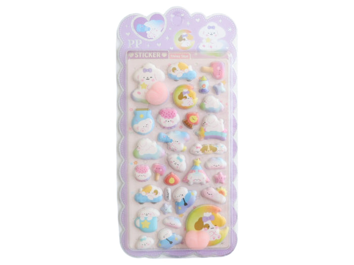 Achat Stickers squishy Kawaii - Chien et étoile