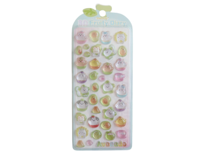 Achat Stickers 3D Fruity Diary - chat