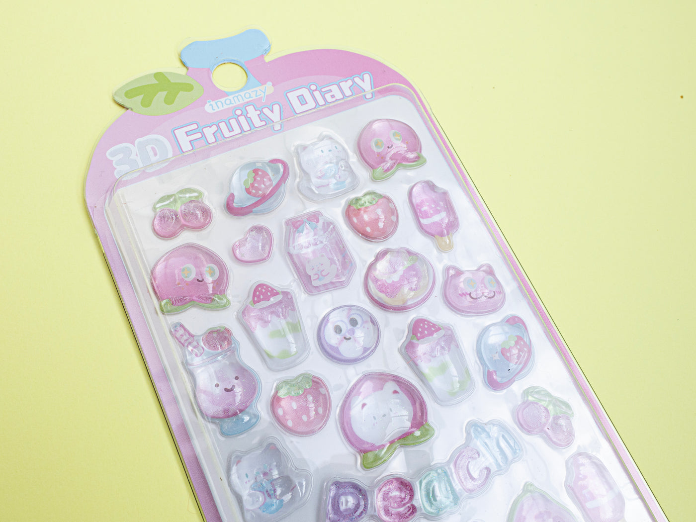 achat Stickers 3D Fruity Diary - rose