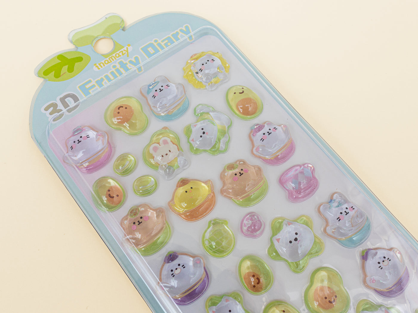 achat Stickers 3D Fruity Diary - chat
