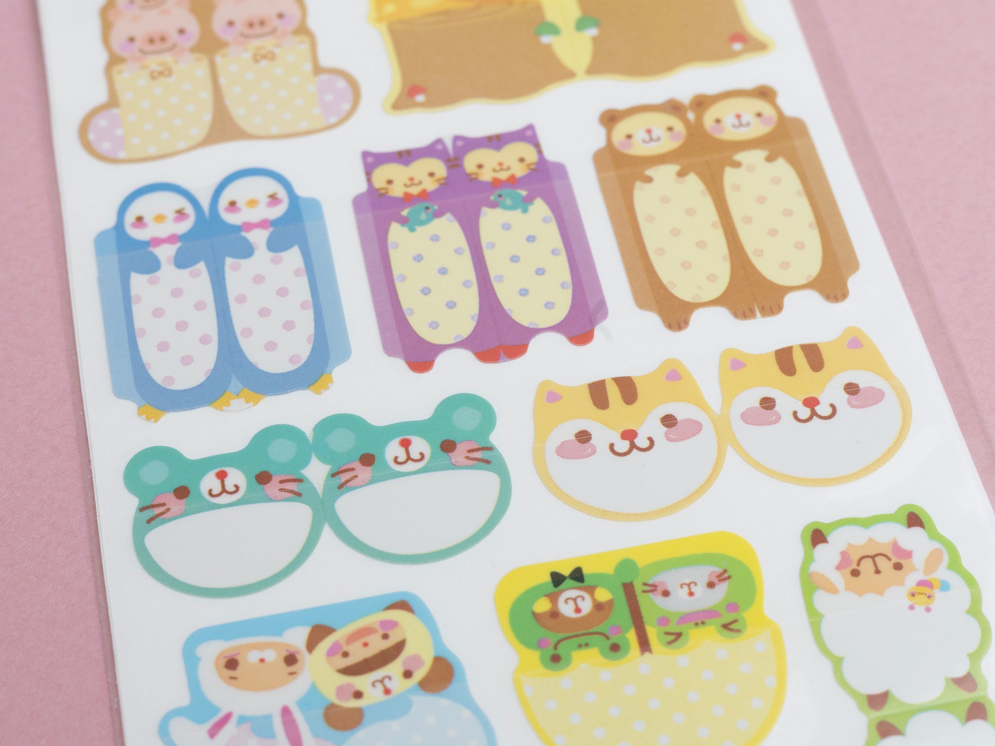 Achat 4 planches de stickers - marqueurs de pages