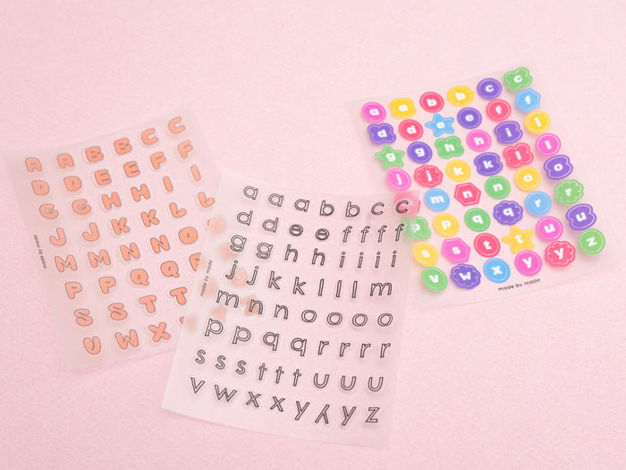 Achat Stickers lettres - bubble rose