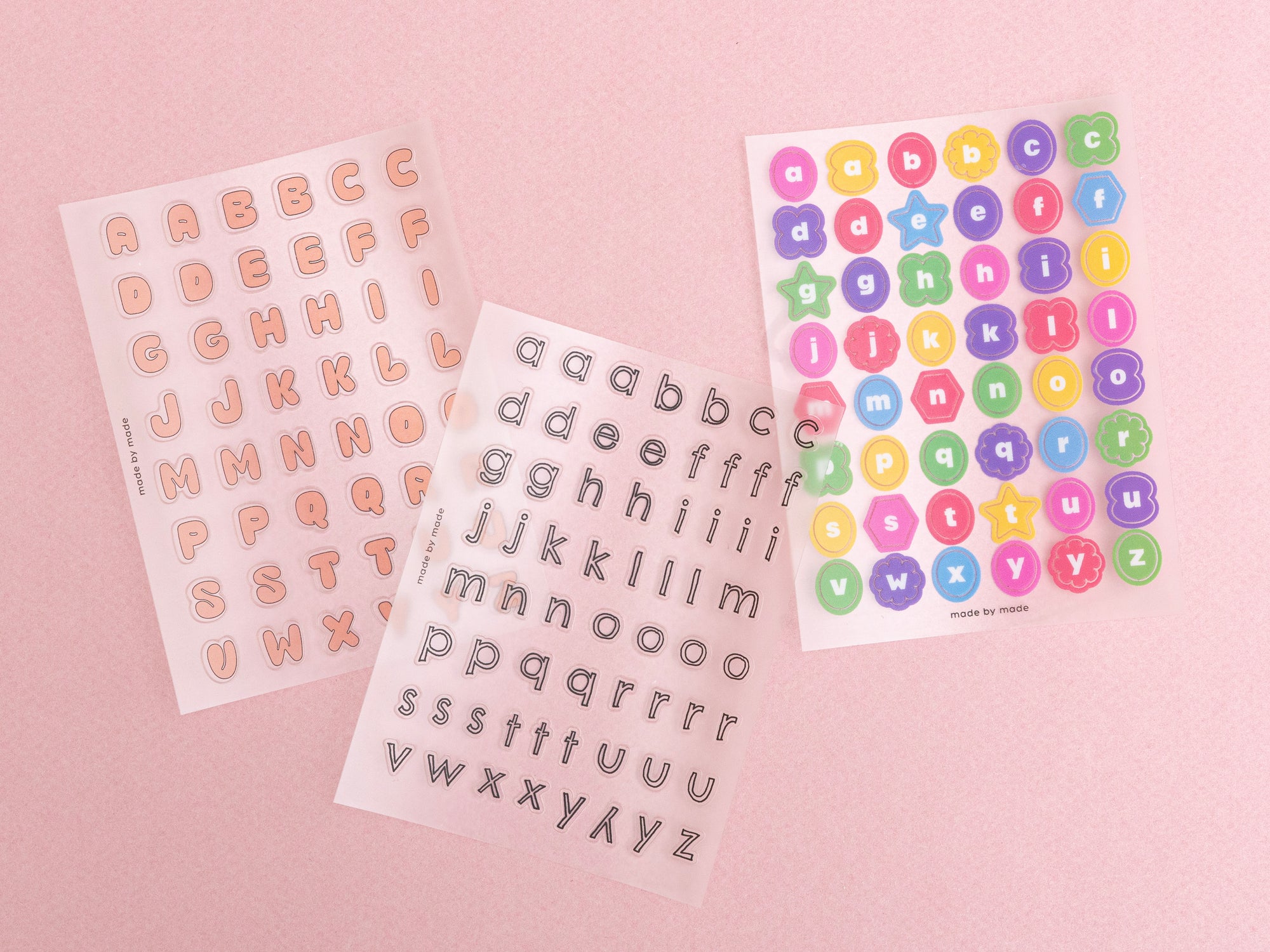 achat Stickers lettres - contours noirs