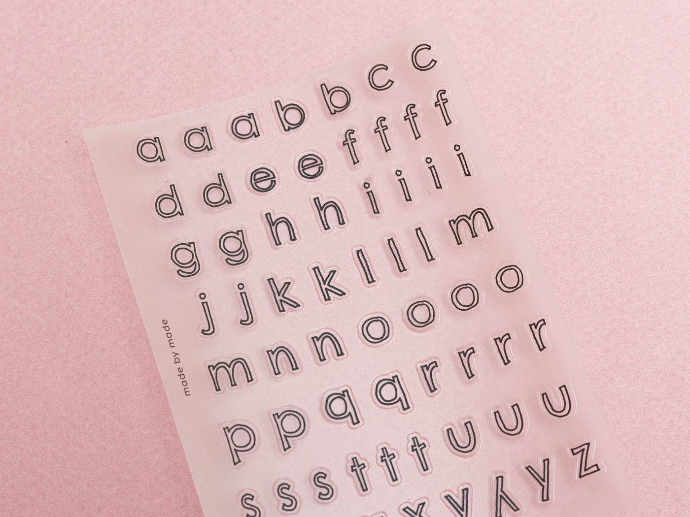 achat Stickers lettres - contours noirs