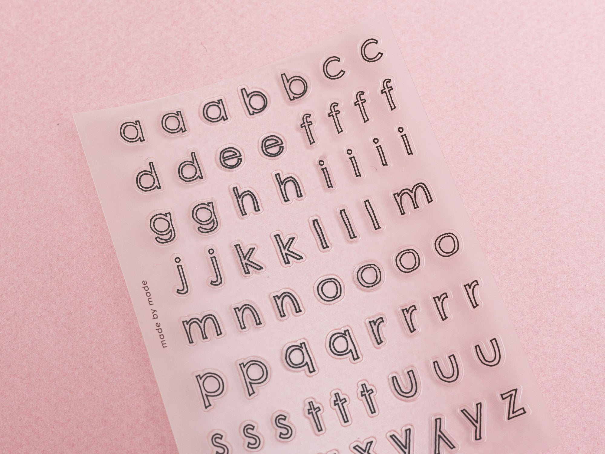 achat Stickers lettres - contours noirs