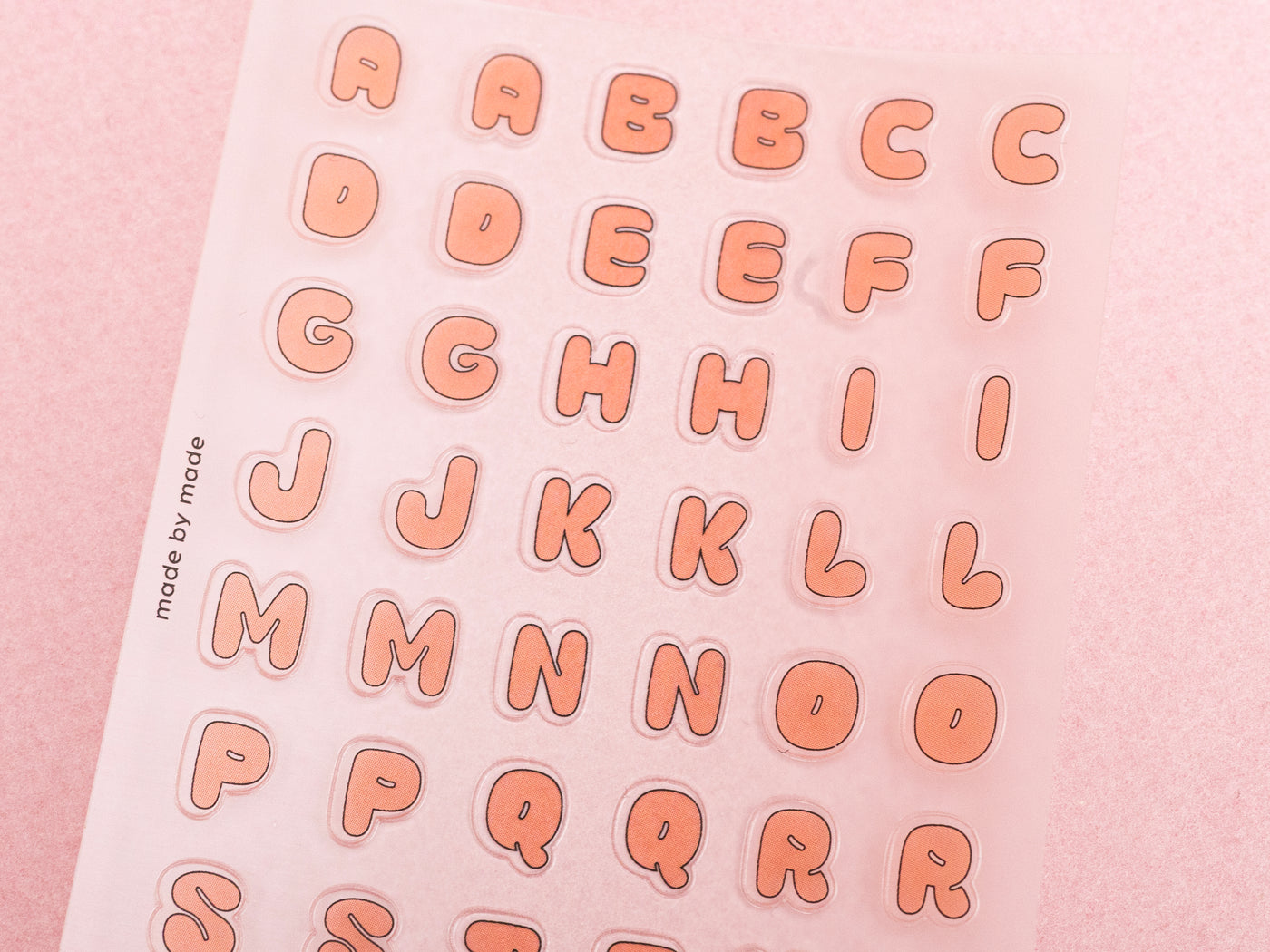 achat Stickers lettres - bubble rose