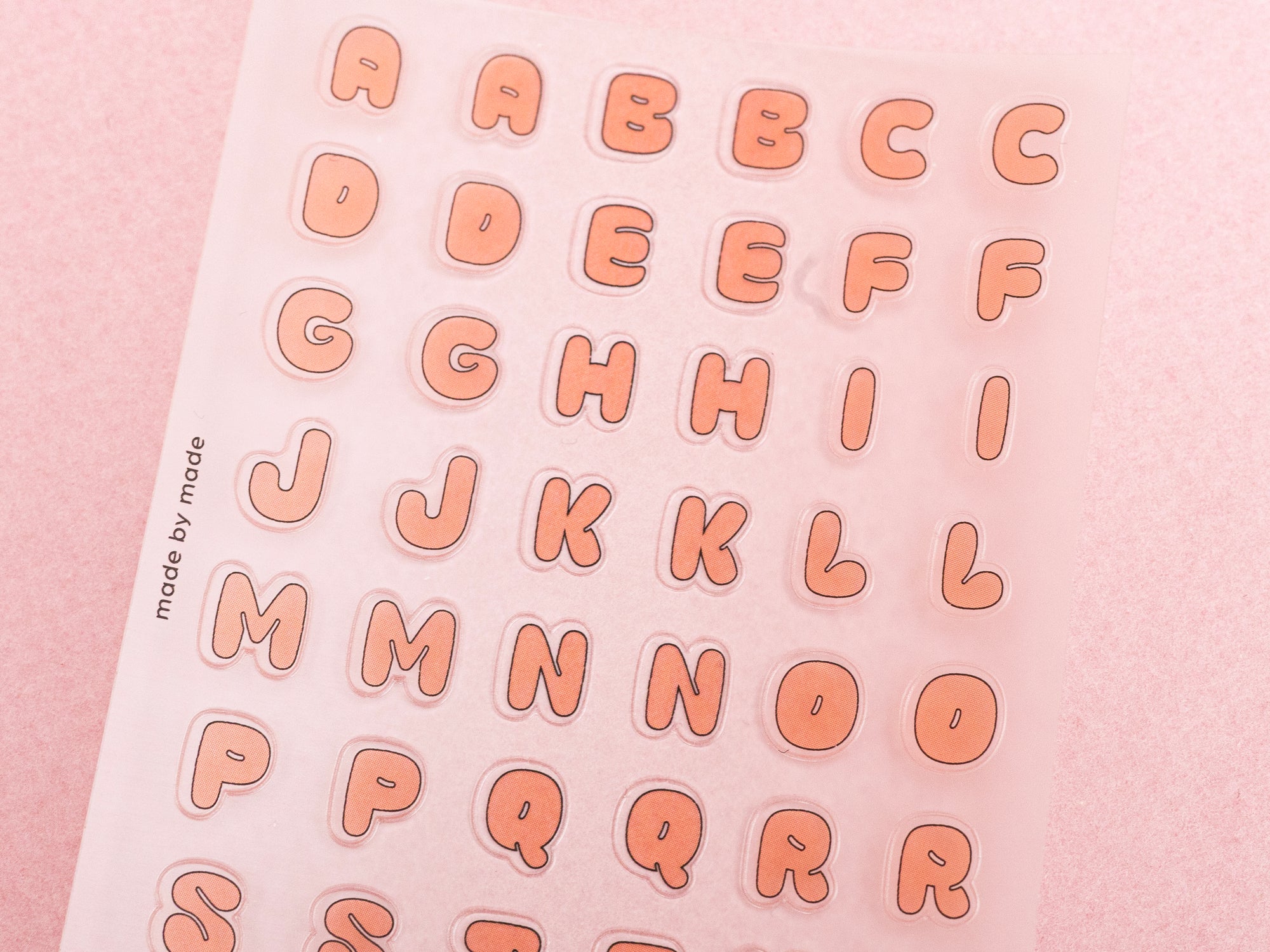 achat Stickers lettres - bubble rose