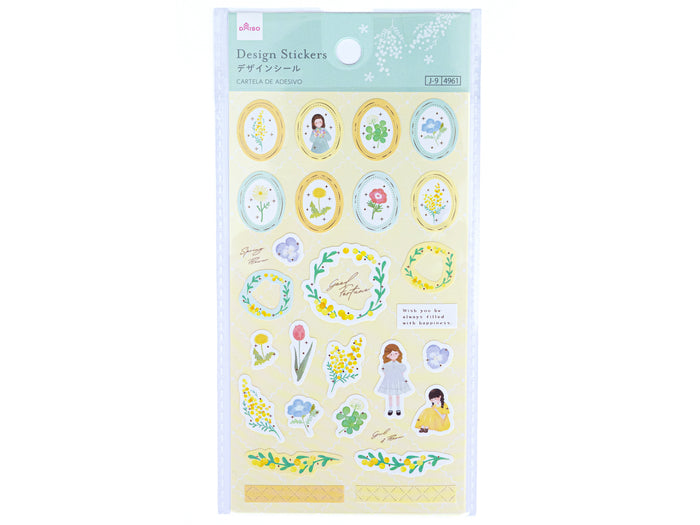 Achat Stickers design motif mimosa