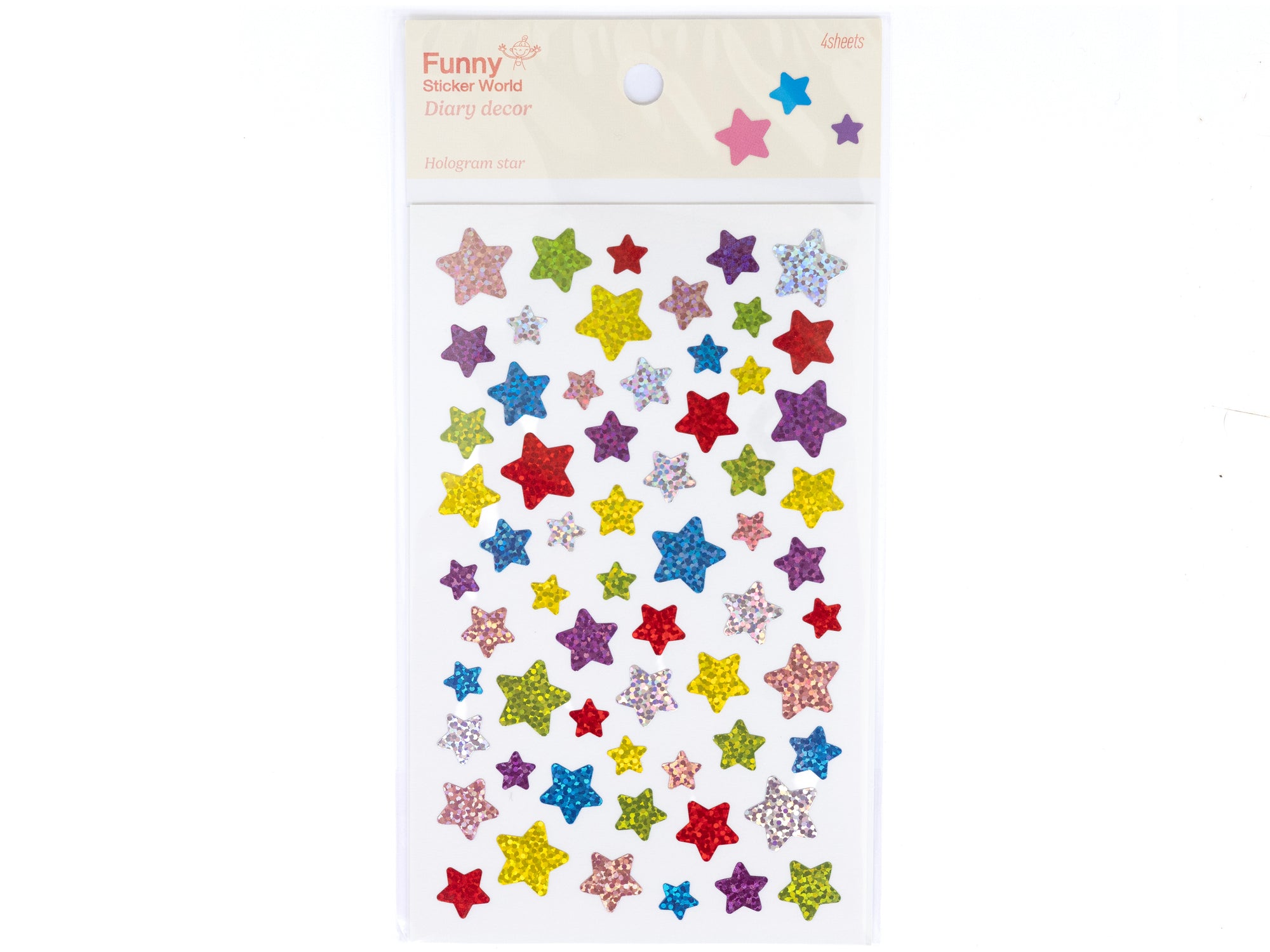 Achat 4 planches d'étoiles vintage holographiques