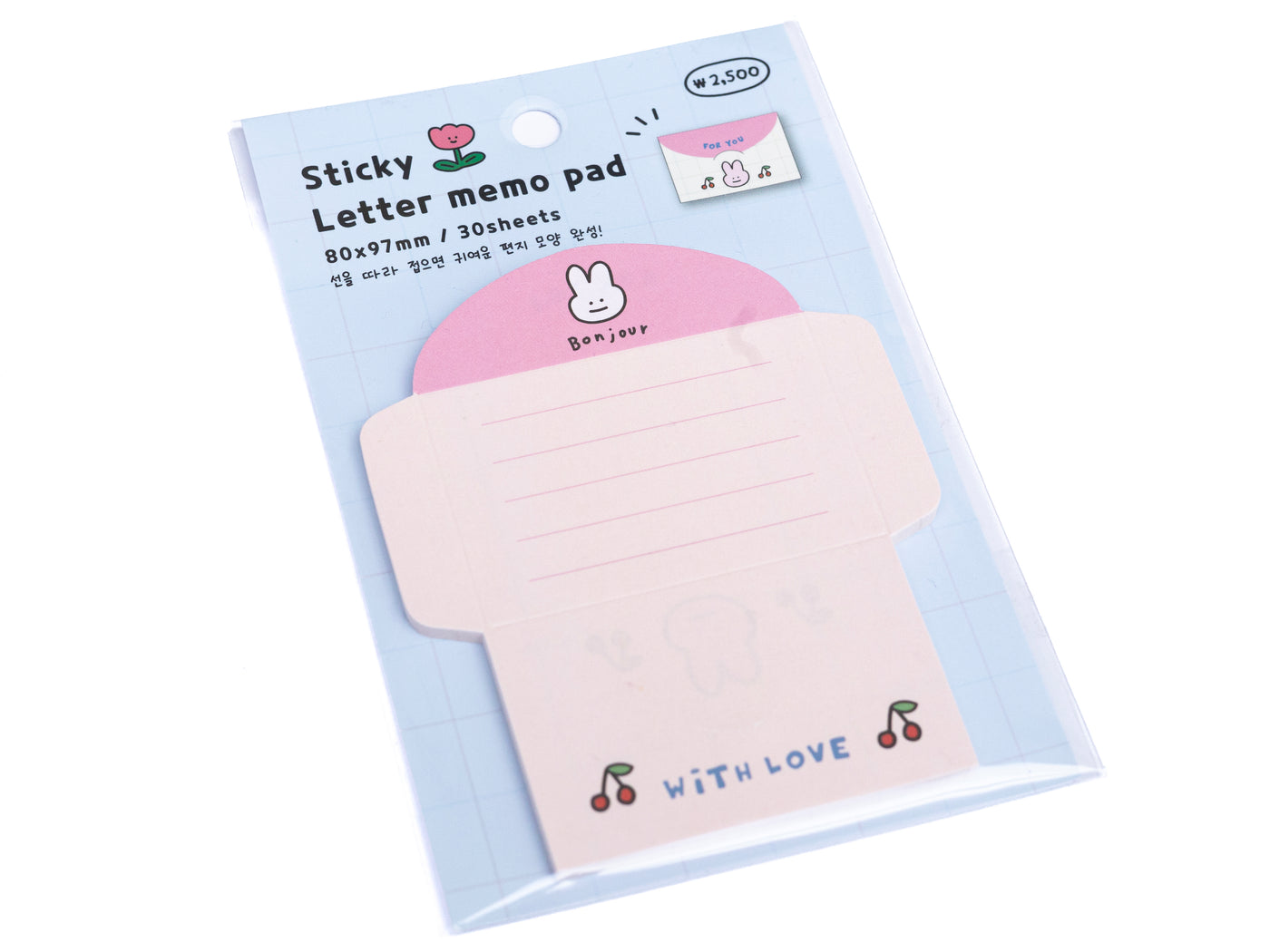 achat Lot de 30 mini enveloppe - lapin rose et cerises