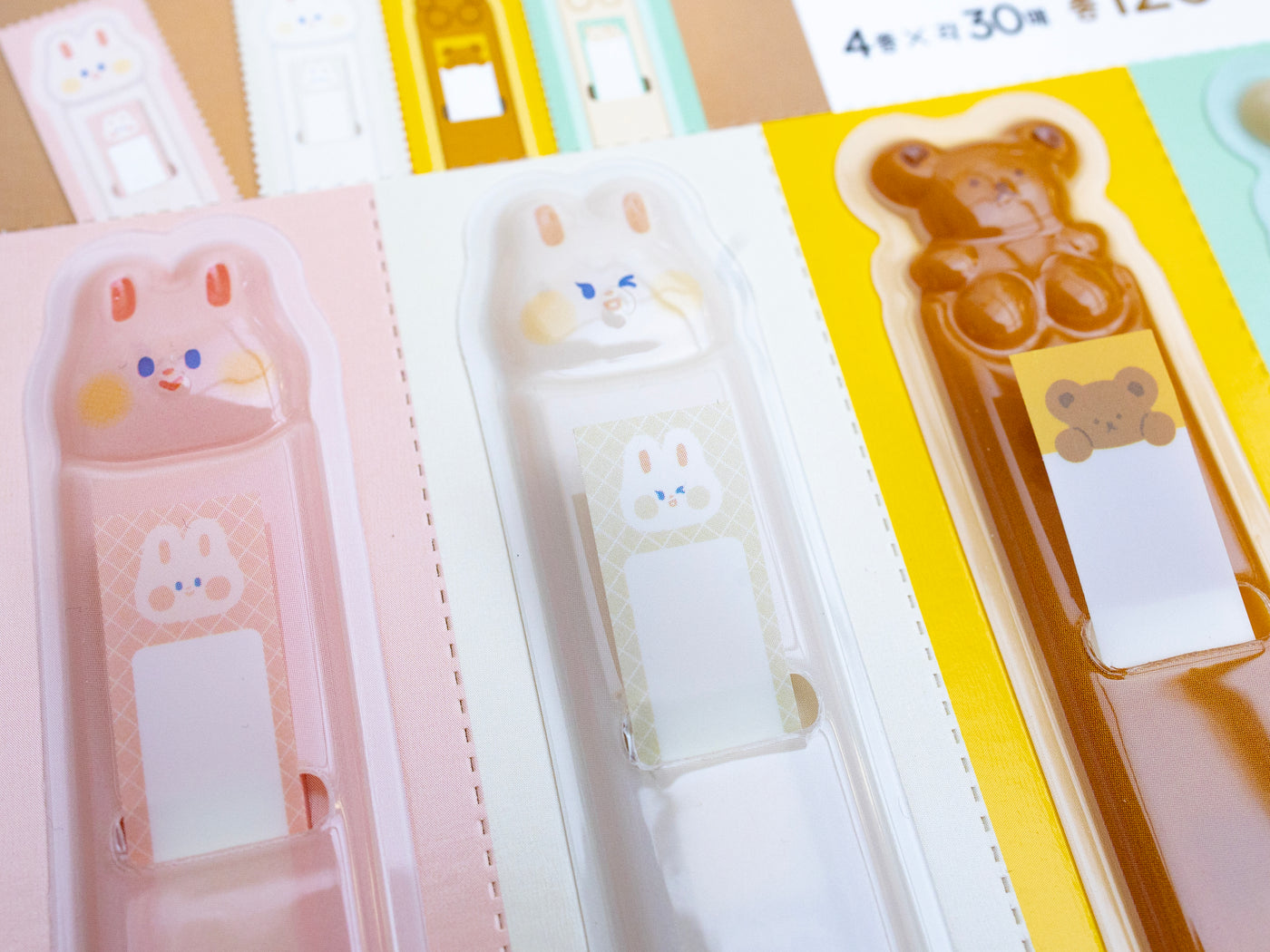 achat 4 x marque pages Kawaii animaux ( 30 pcsX4 )