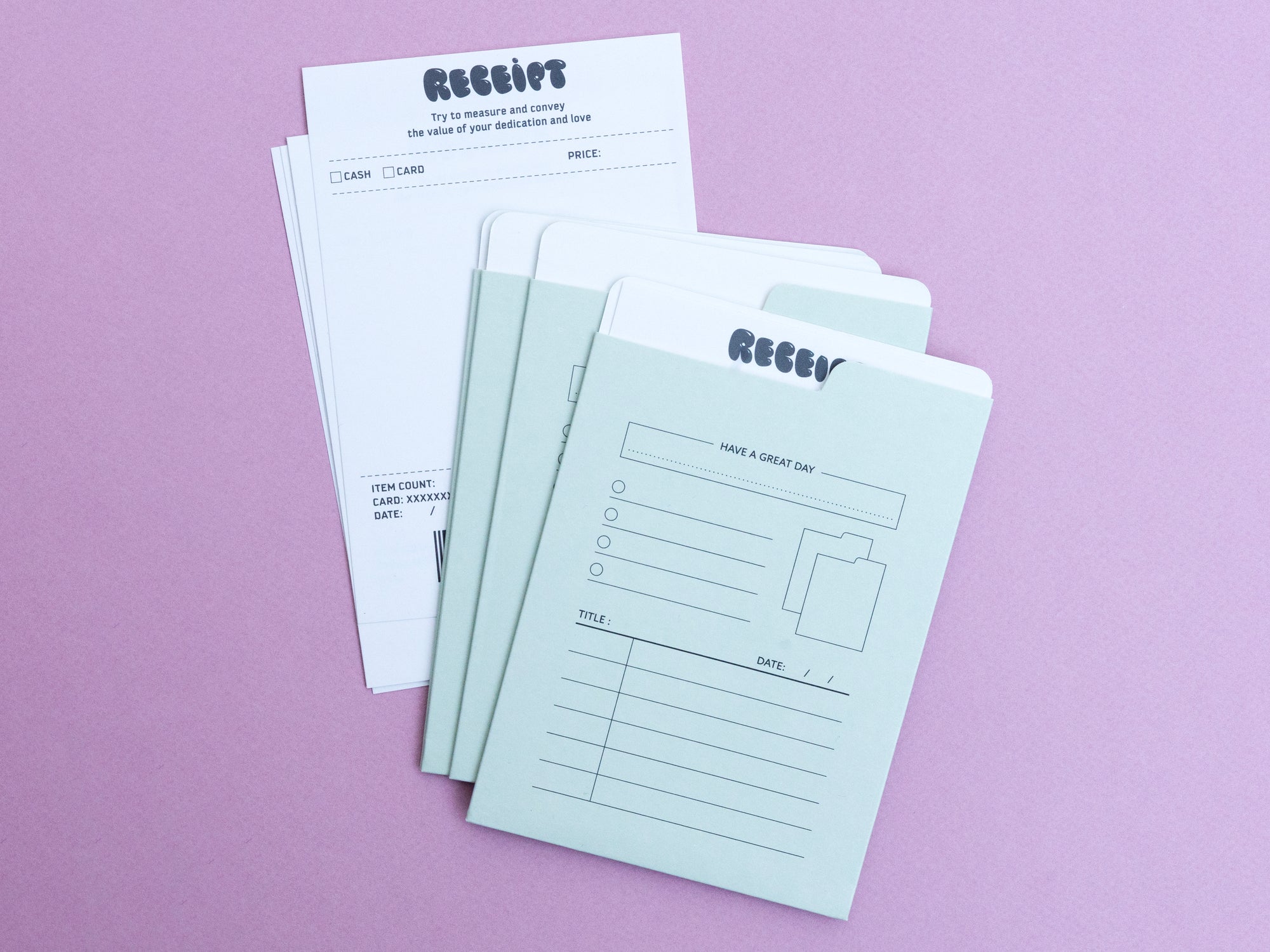 Achat Lot de 4 Enveloppes vertes + papiers recettes pour journaling