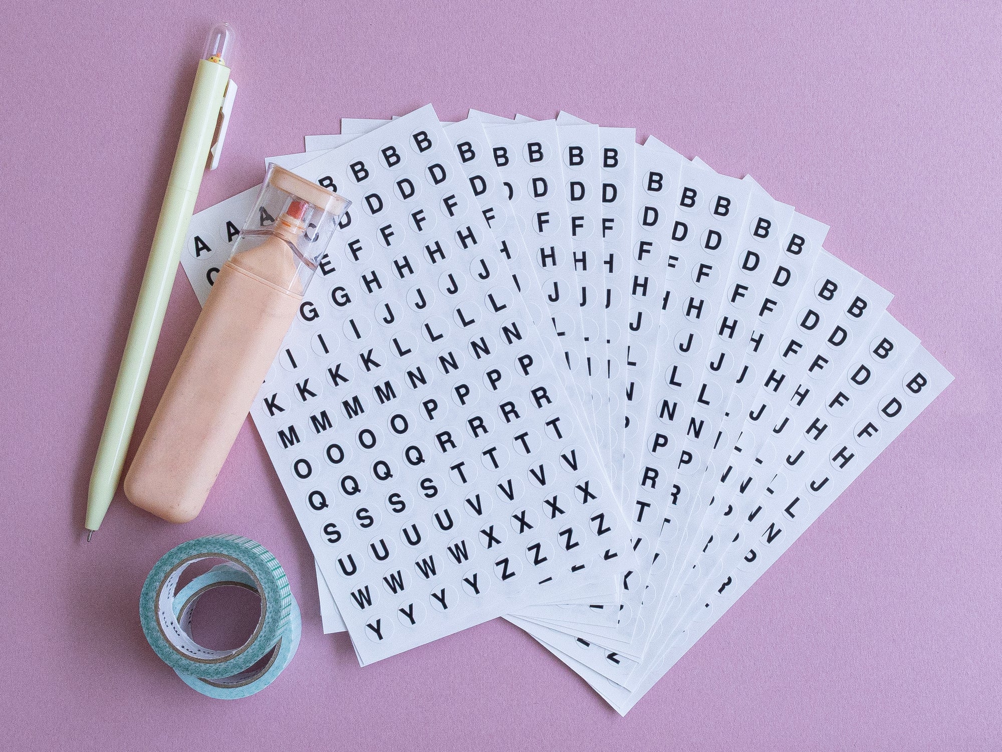 achat Stickers lettres - 13 planches