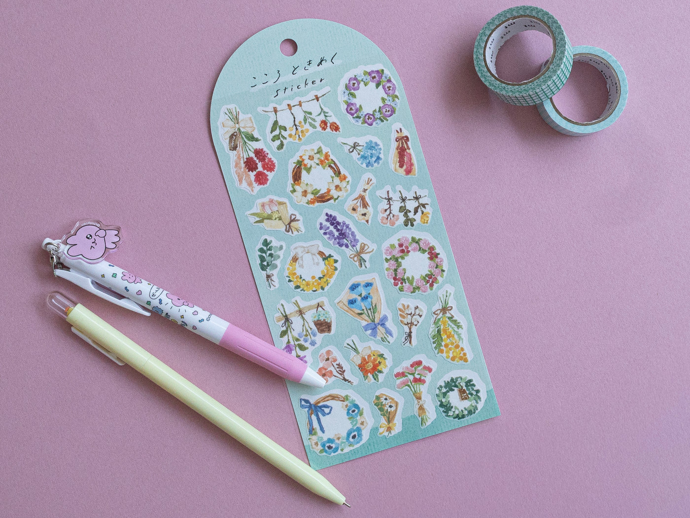 achat Stickers - couronnes de fleurs