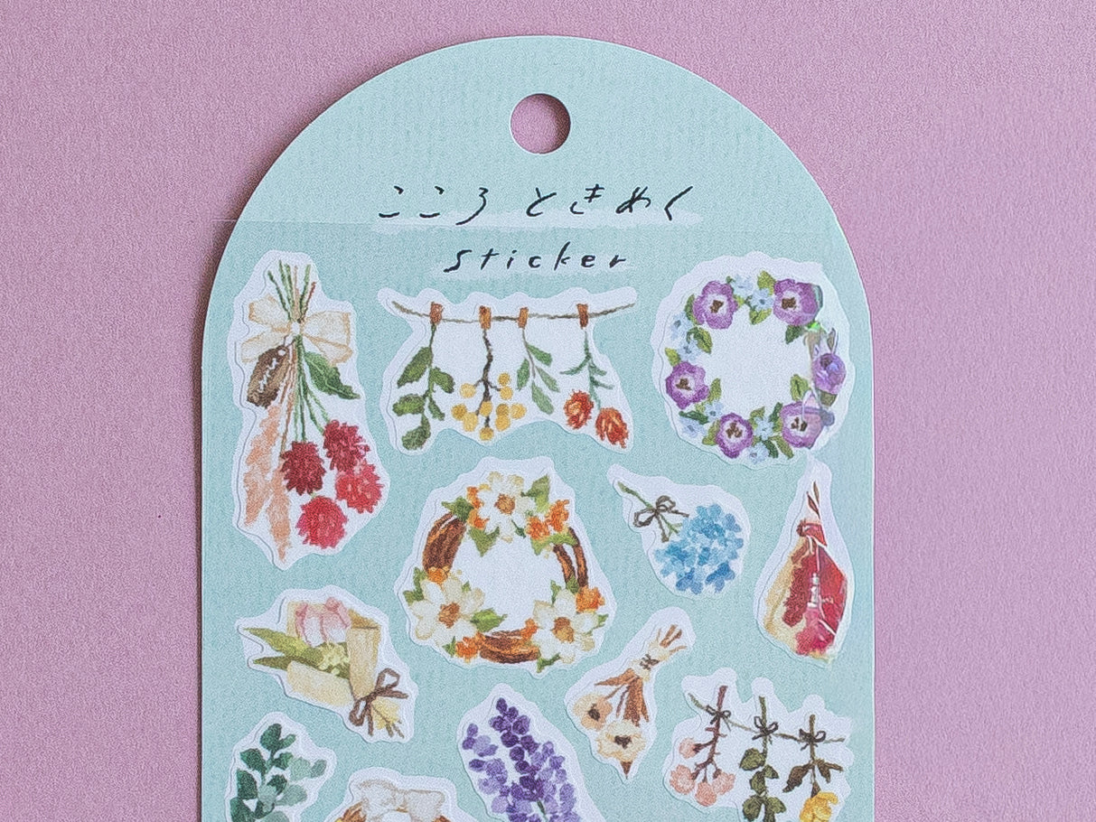 achat Stickers - couronnes de fleurs