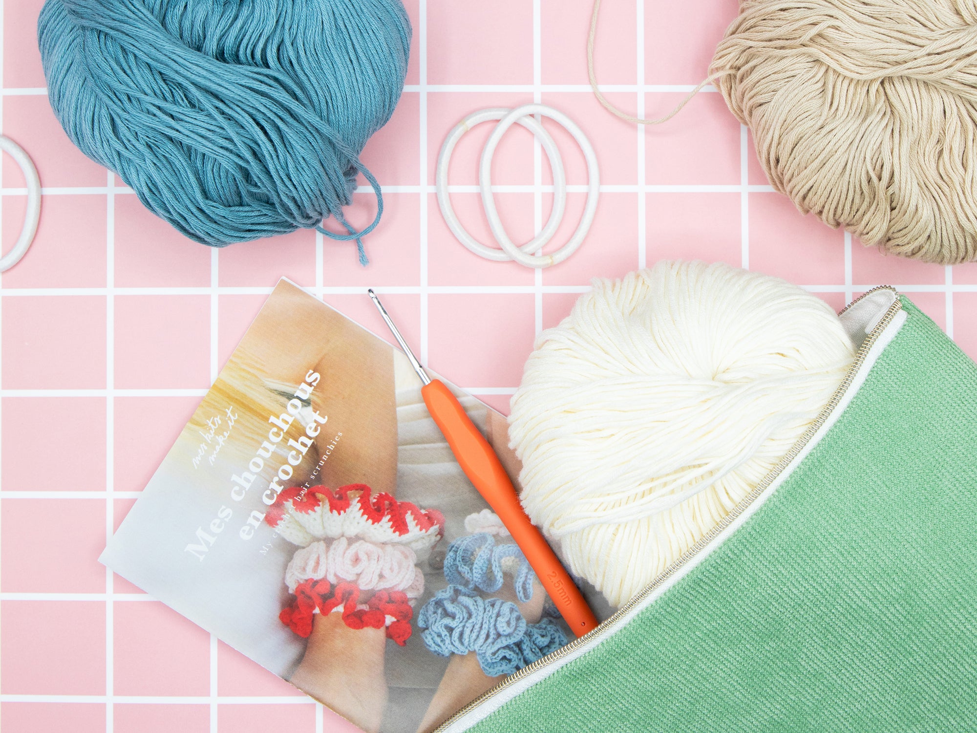 achat Kit DIY MERCERIE - Mes chouchous en crochet - Jean