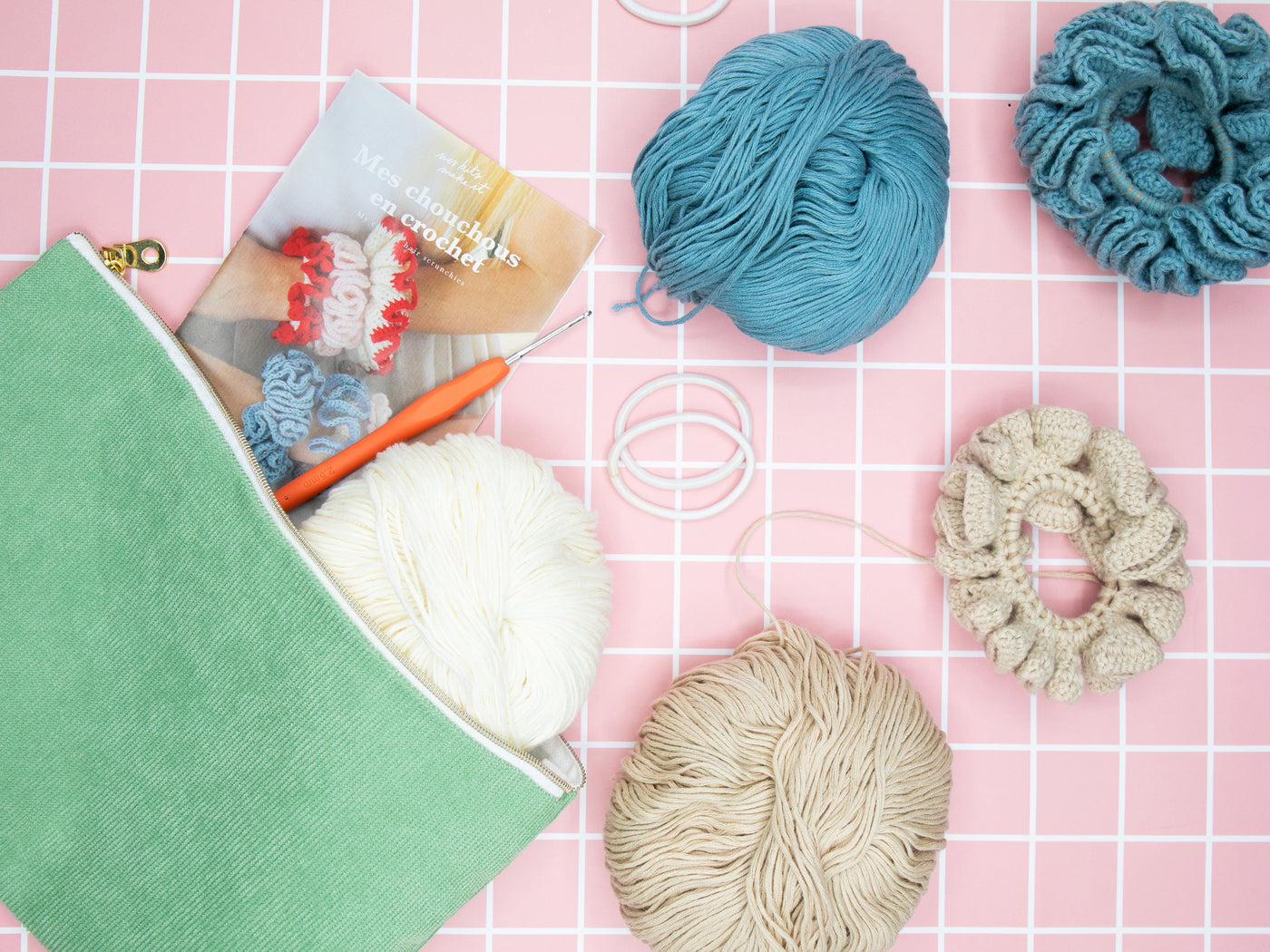 achat Kit DIY MERCERIE - Mes chouchous en crochet - Jean