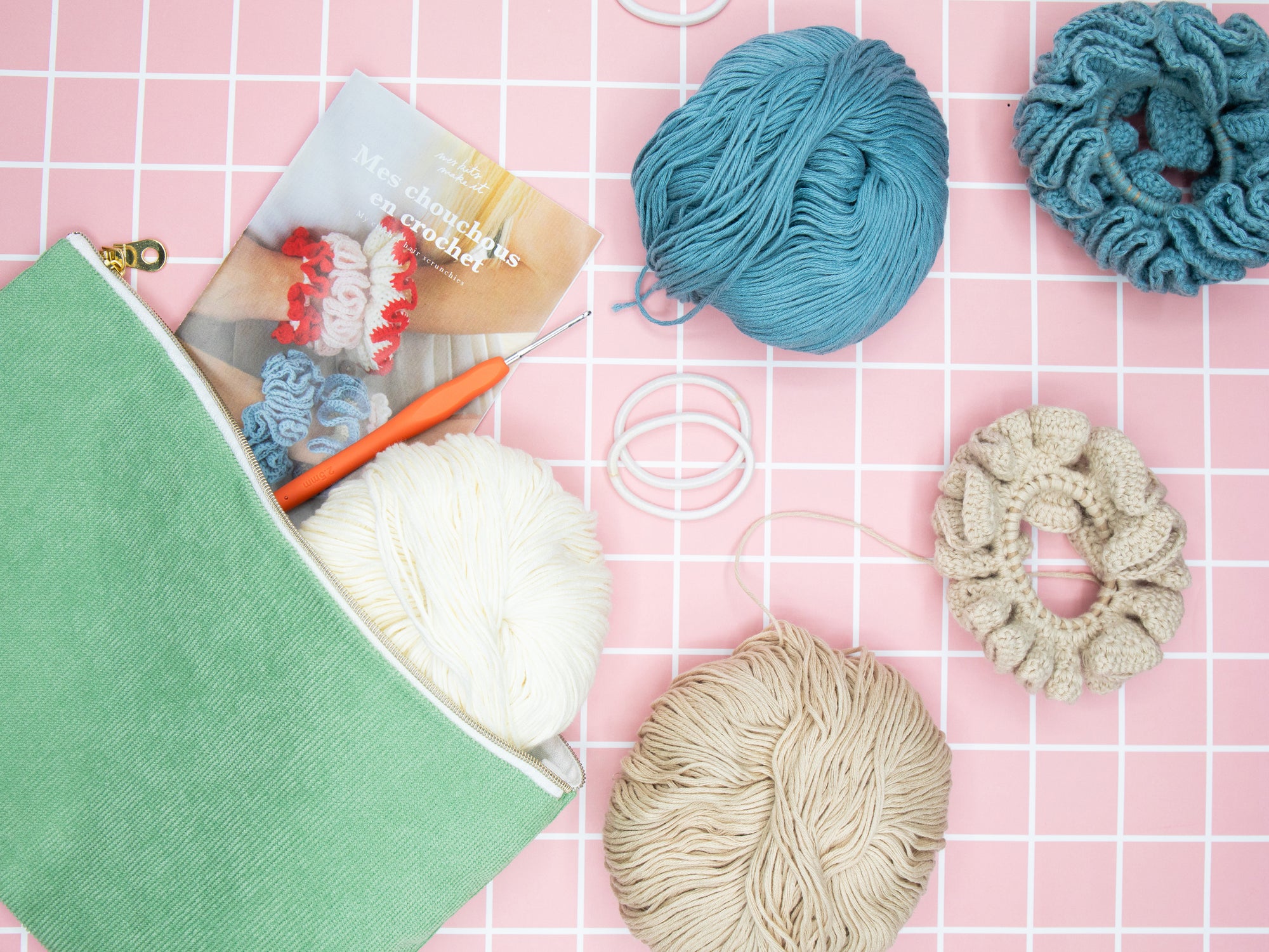achat Kit DIY MERCERIE - Mes chouchous en crochet - Jean