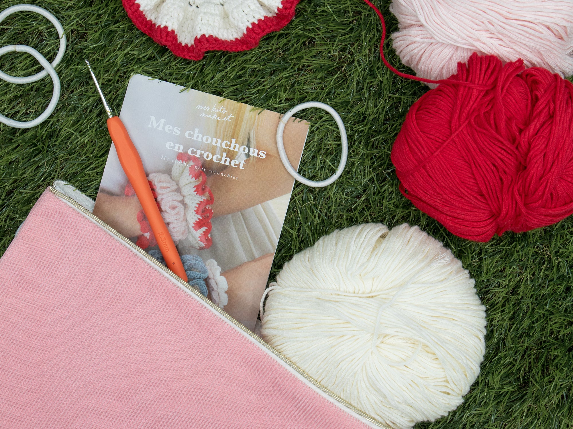 achat Kit DIY Mercerie - Mes Chouchous en crochet - Sorbet