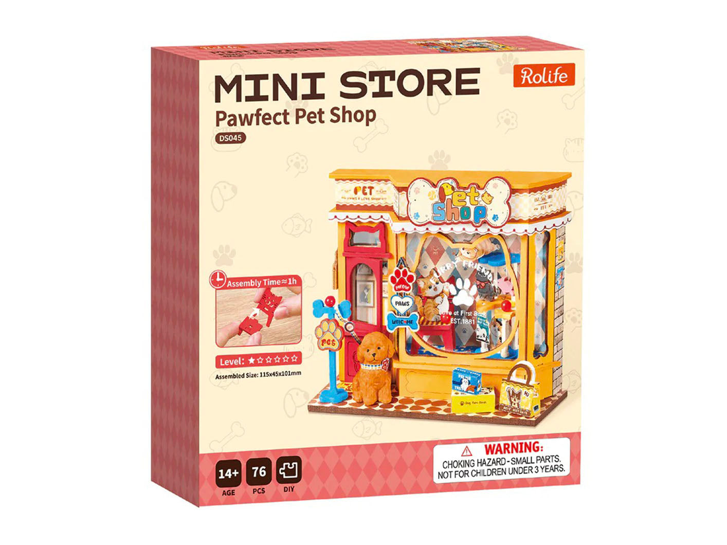 achat Maquette pièce miniature Animalerie Pawfect DIY - Robotime