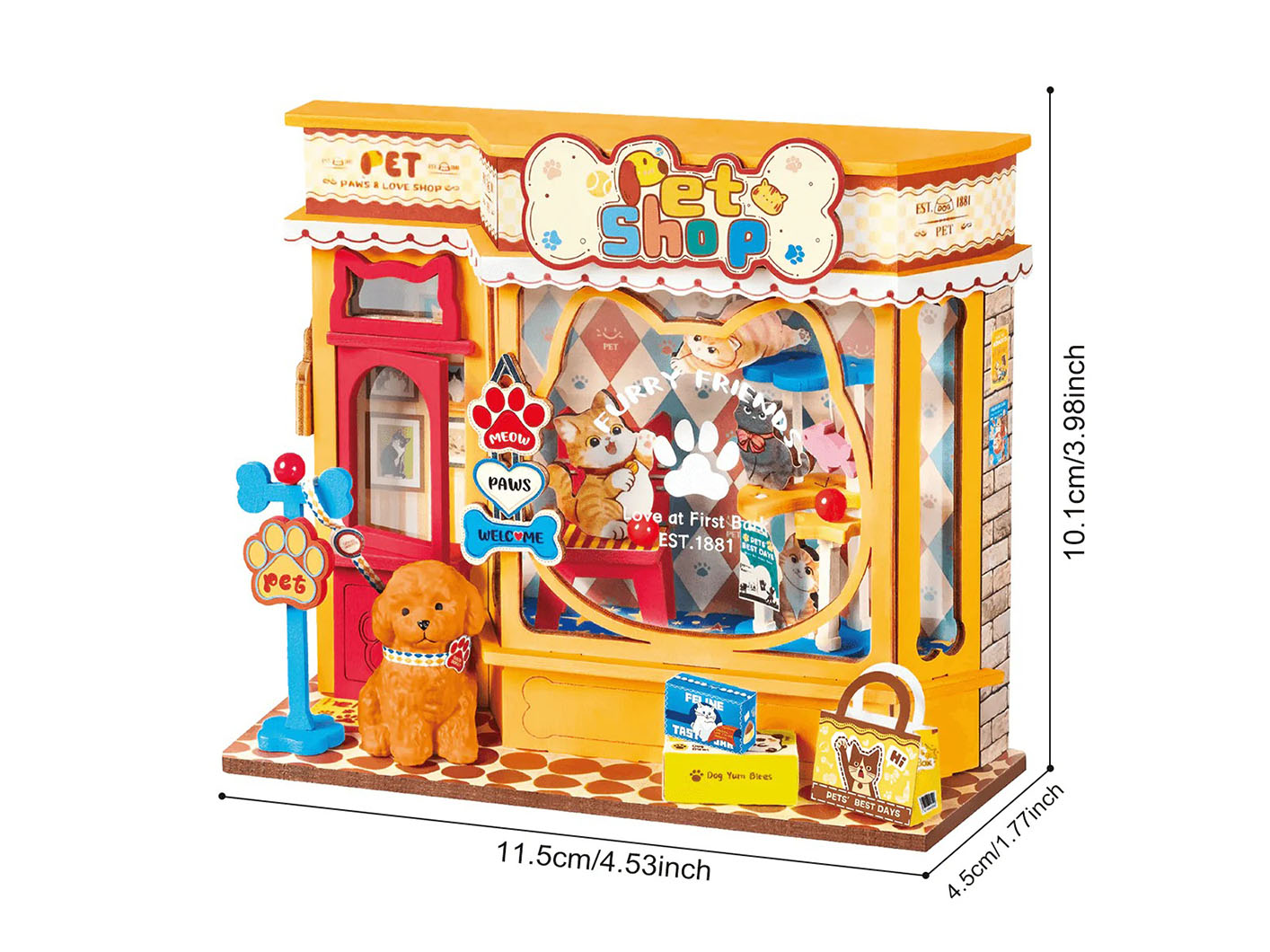 achat Maquette pièce miniature Animalerie Pawfect DIY - Robotime