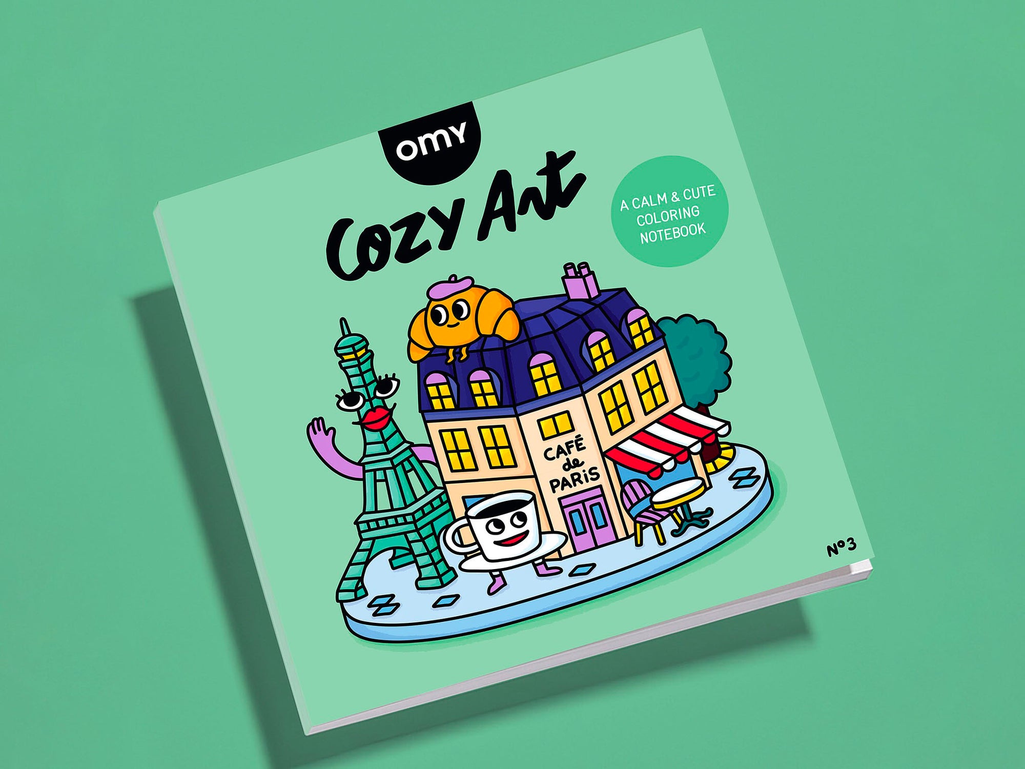 achat Cahier de coloriage Cozy Art - Paris - OMY