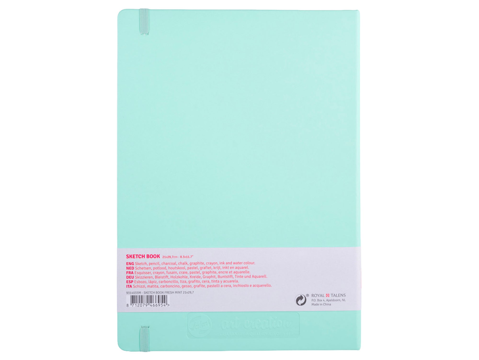 achat Carnet de Croquis Menthe fraîche 9 x 14 cm - Talens Art Creation