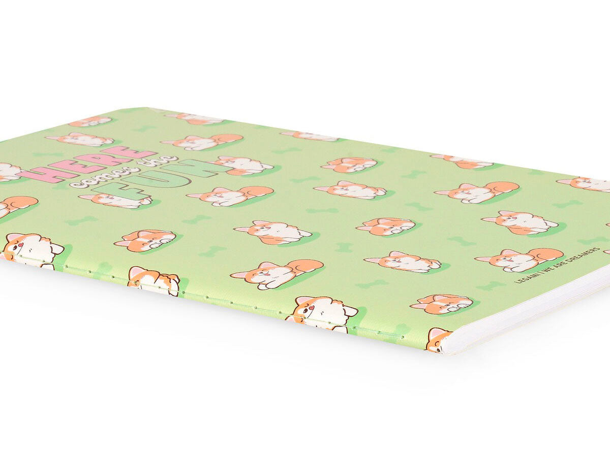 achat Cahier ligné Corgi "Here comes the fun" A5 - Legami