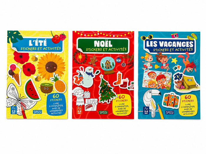 Achat Cahier de 60 Stickers et activités - L'été