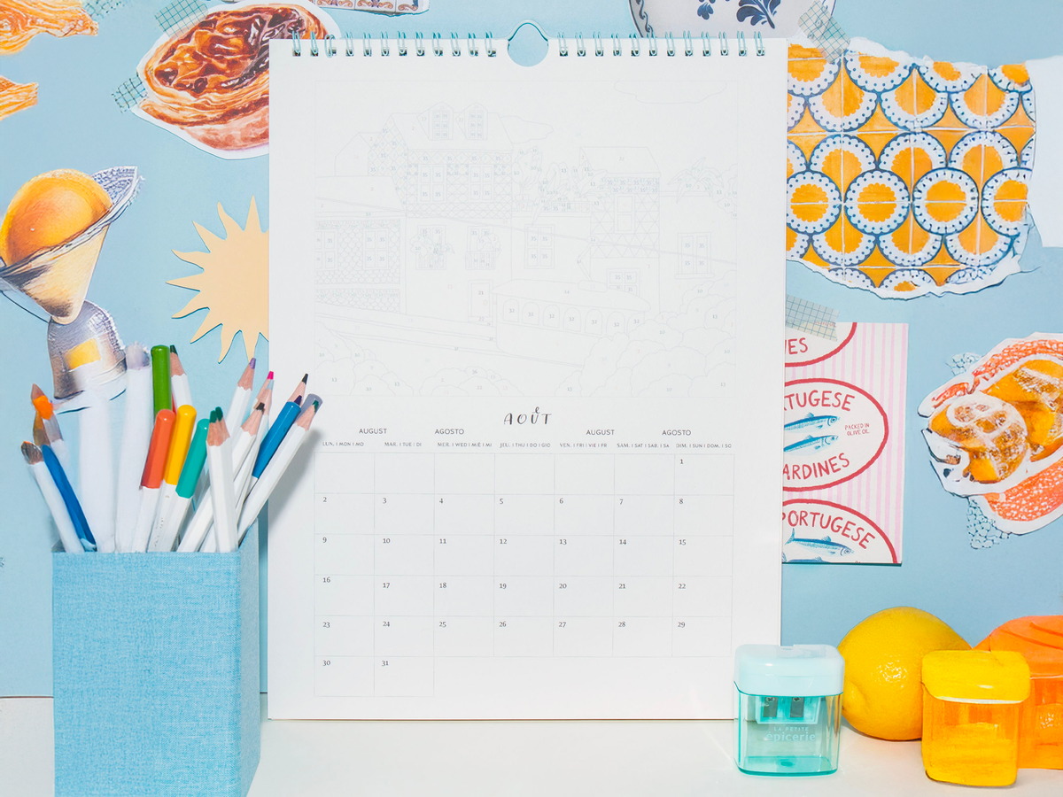 achat Calendrier à colorier - Édition 2027 - Crayon au numéro - Petit Crayon City Trip