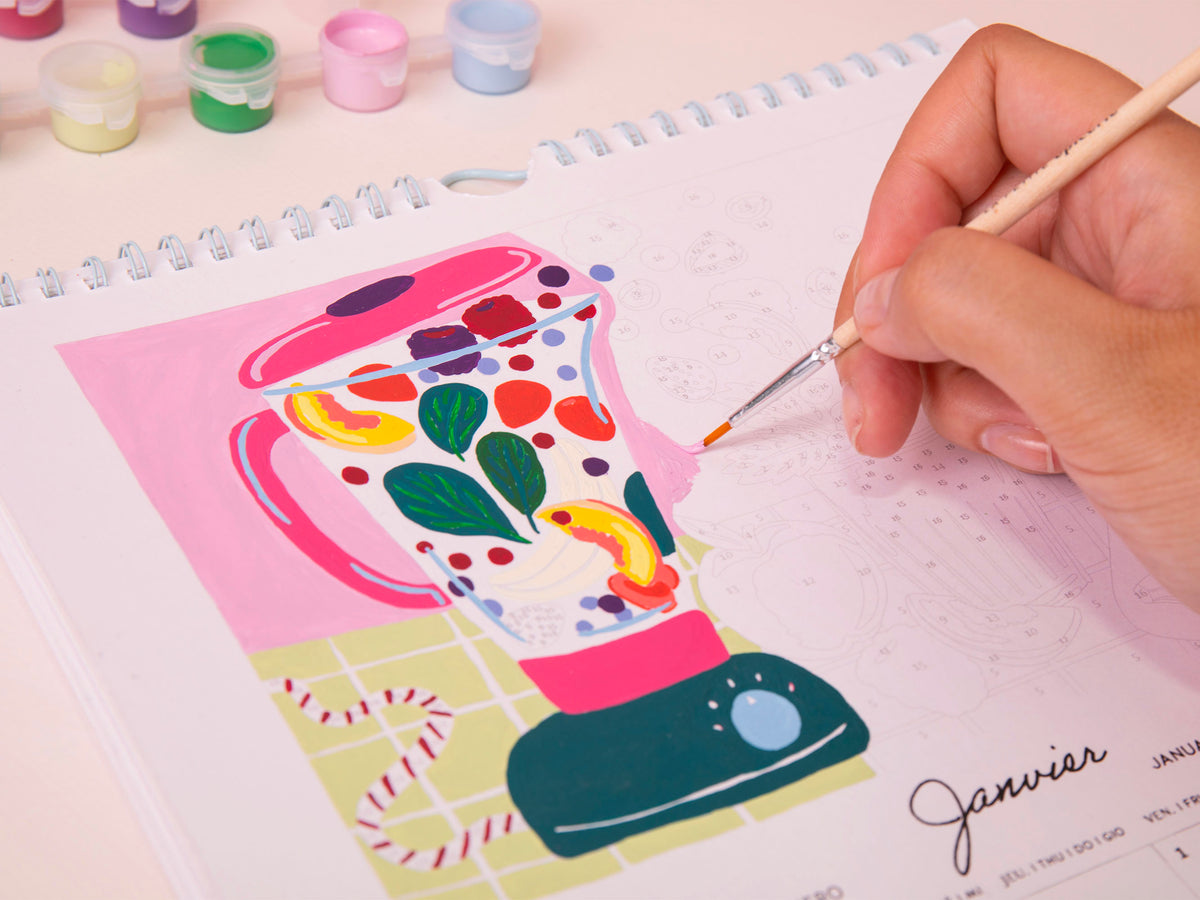 Achat Calendrier à peindre - Édition 2027 - peinture au numéro - Petit Pinceau Fruits et Légumes