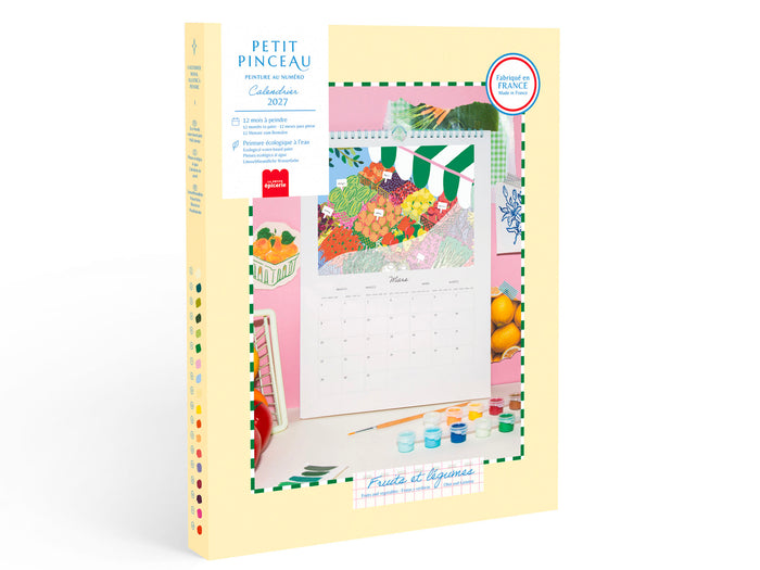 Achat Calendrier à peindre - Édition 2027 - peinture au numéro - Petit Pinceau Fruits et Légumes