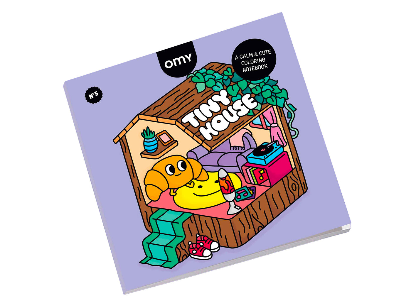 achat Cahier de coloriage Cozy Art - Tiny House - OMY