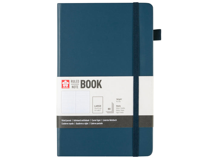 Achat Carnet à couverture rigide format 13x21 cm Sakura ligné Indigo foncé