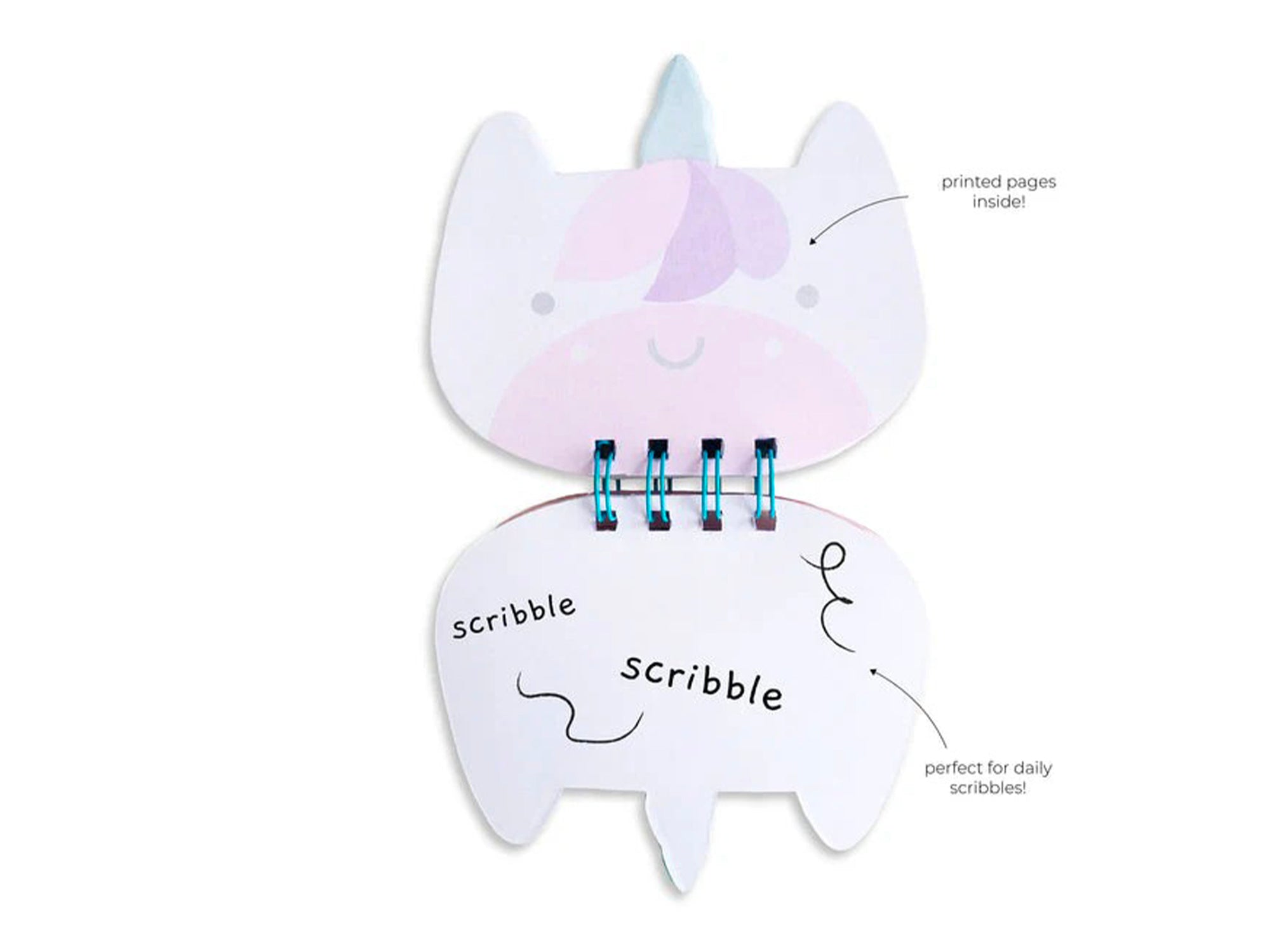 Achat Carnet A6 en gelée à spirales pour enfant - Licorne - Pango